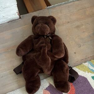 OG 90’s Mango Brown Plush Teddy Bear Backpack